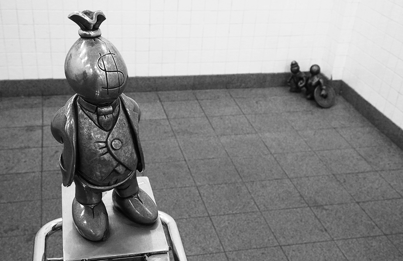 Subway Token Figures : Art : Subway : New York : Tom Otterness : New York : Personal Photo Projects :  Richard Moore Photography : Photographer : 